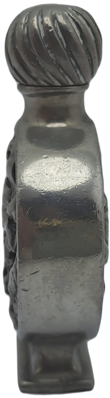 Antique Pewter Perfume Bottle 57mm x 13mm  x 58mm