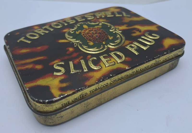 Vintage Tortoiseshell Sliced Plug Tin-0 United Tobacco Company