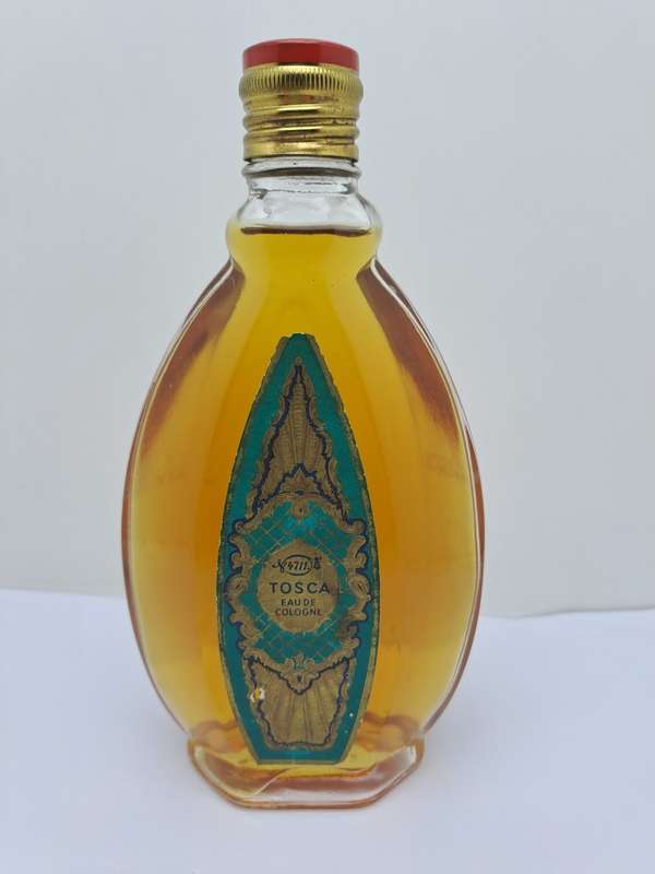 A Rare Find Vintage 1960`s  Bottle of TOSCA 4711 Eaude Cologne 17cm -200ml seal is broken