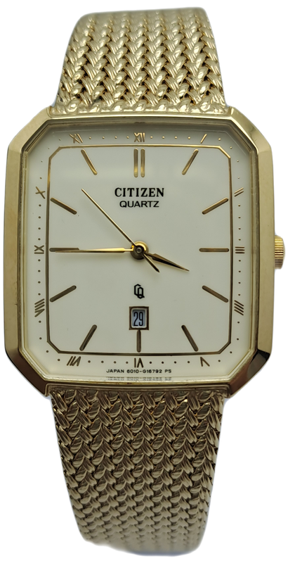 Vintage 1990`s Citizen Quartz Unilever Mens watch 6010-G16792 PS - Great Condition-WORKING in BOX