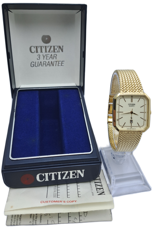 Vintage 1990 s Citizen Quartz Unilever Mens watch 6010 G16792 PS Great Condition WORKING in BOX bobshop .za