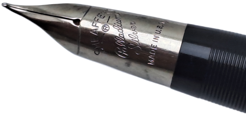 Vintage 1950`s Sheaffer`s Snorkel Statesmen Fountain Pen Palladium Silver Nib-USA