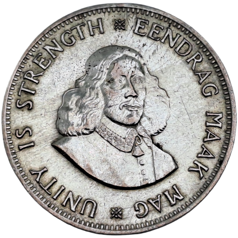 1961 South Africa SILVER 20 Cents 1st decimal series