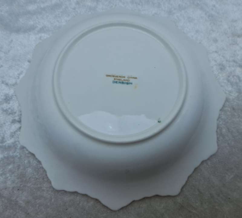 Vintage Grosvenor DENBIGH Bone China Bowl -England  16,5cm x 4cm