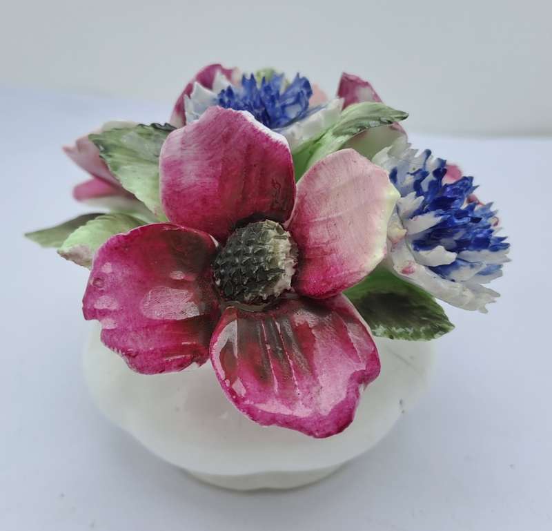 Vintage Royal Albert Bone China Flower of the month series POPPY Floral Bouquet-Posy- Piece missing)