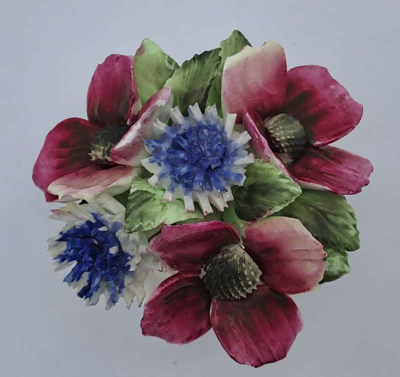 Vintage Royal Albert Bone China Flower of the month series POPPY Floral Bouquet-Posy- Piece missing)