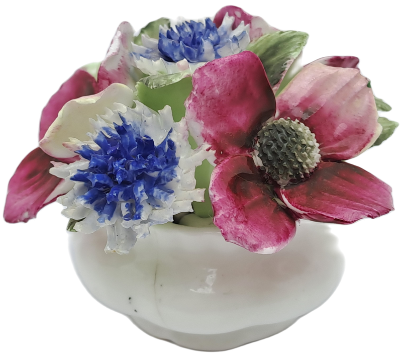 Vintage Royal Albert Bone China Flower of the month series POPPY Floral Bouquet-Posy- Piece missing)