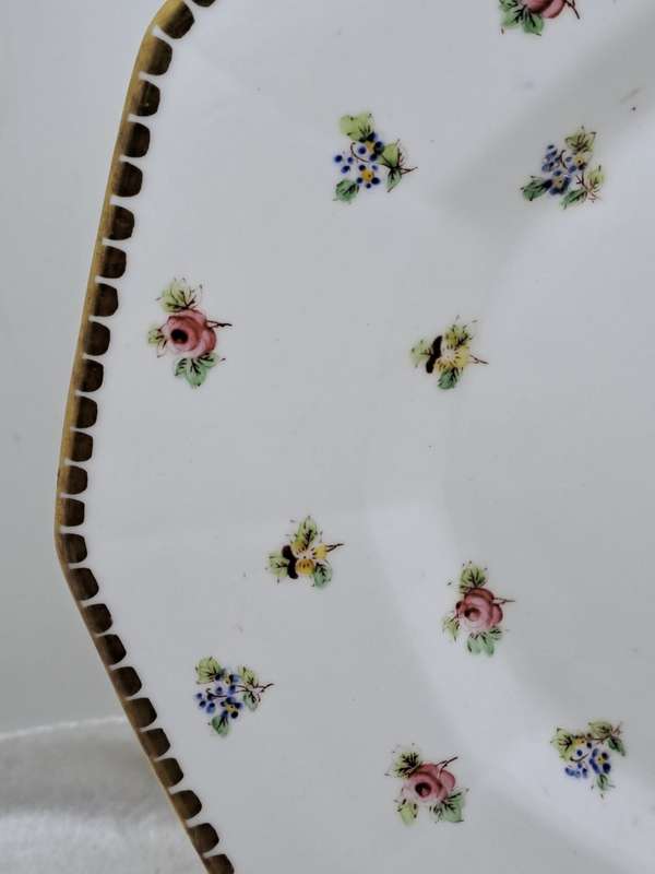 Vintage Delphine Bone China Porcelain Plate -Made in England -With Wire wall Hanger