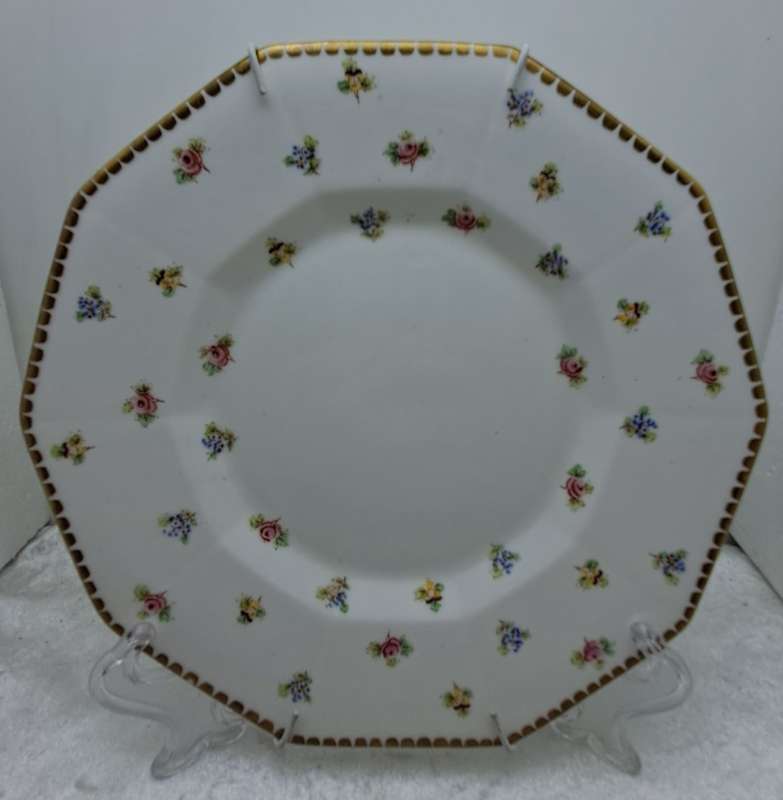 Vintage Delphine Bone China Porcelain Plate -Made in England -With Wire wall Hanger