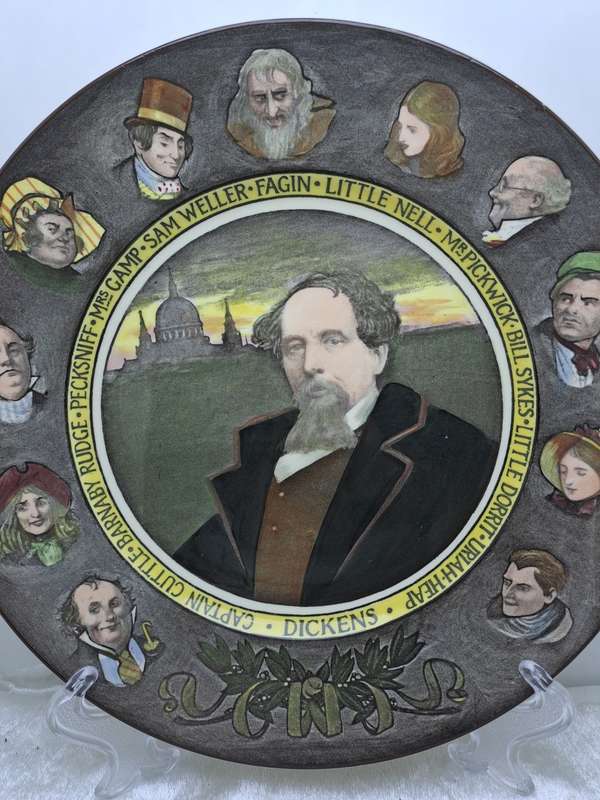 Vintage Royal Doulton D.6306-Dickens Characters Decorative Wall Plate.