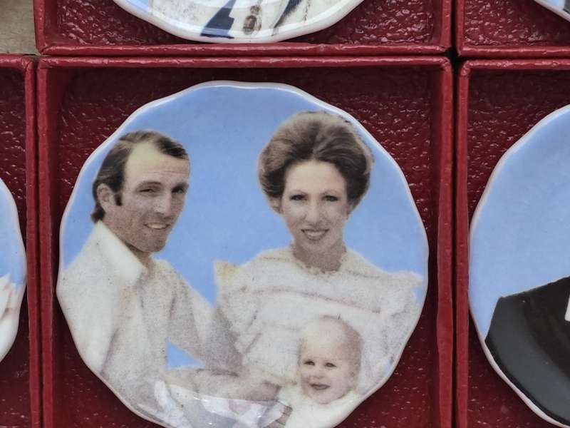 Vintage Circa 1981 The Royal Family set of 8 plus 1-St.George Fine China mini Plates