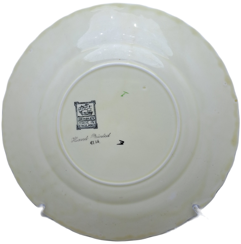 Vintage Grindley Hand Painted Porcelain Dinner Plate No 4716 -Made in England.