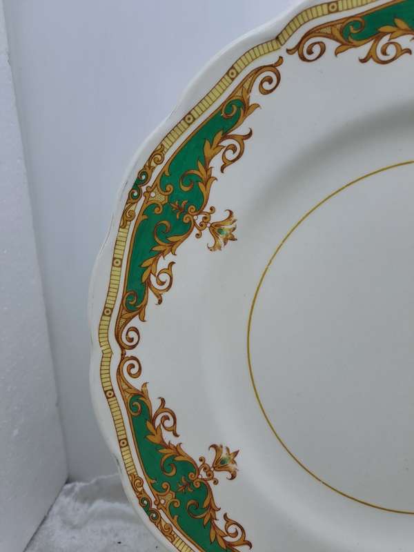 Vintage Grindley Cream Petal Pauletye Pattern Dinner Plate  -Made in England