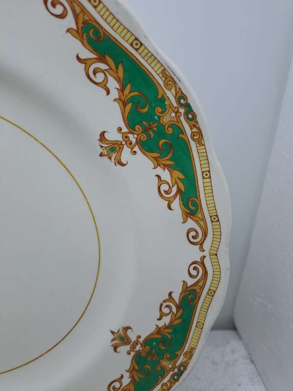 Vintage Grindley Cream Petal Pauletye Pattern Dinner Plate  -Made in England