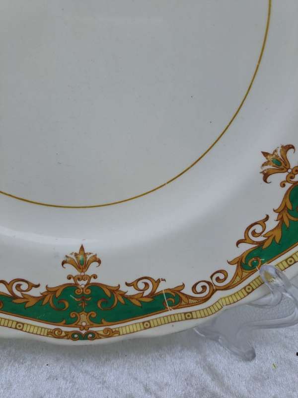 Vintage Grindley Cream Petal Pauletye Pattern Dinner Plate  -Made in England