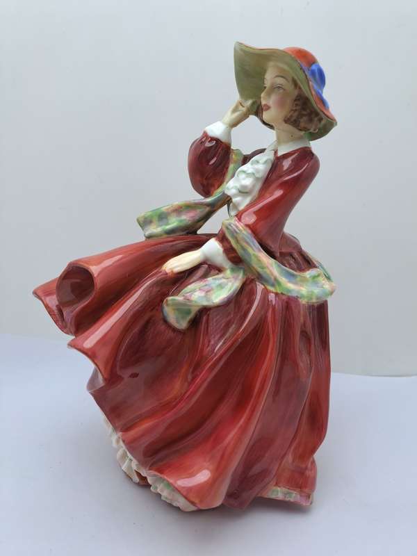 Vintage Royal Doulton Porcelain Figurine `Top of the Gill` HN 1834 -Repaired.