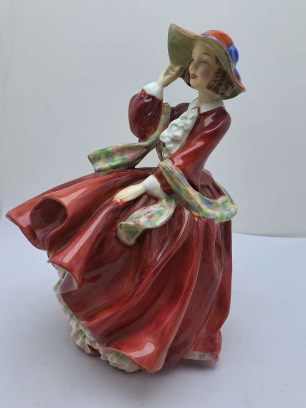 Vintage Royal Doulton Porcelain Figurine `Top of the Gill` HN 1834 -Repaired.