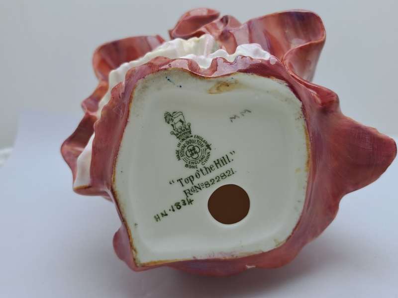 Vintage Royal Doulton Porcelain Figurine `Top of the Gill` HN 1834 -Repaired.