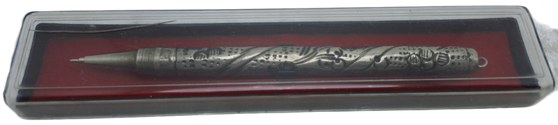 Vintage silver ball pen -ink is dry