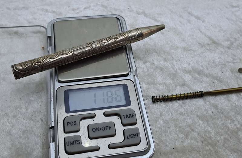 Vintage Sterling Sterling Silver Judaica Pen Made in Israel - Ink is dry.