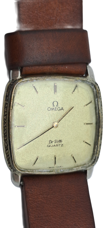Vintage Omega de Ville Quartz watch -NOT WORKING- Non Omega Leather strap