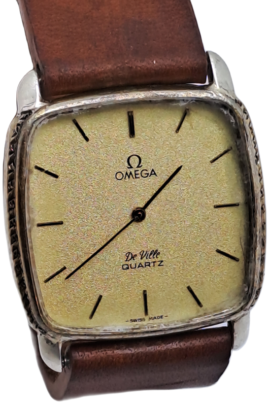 Vintage Omega de Ville Quartz watch -NOT WORKING- Non Omega Leather strap