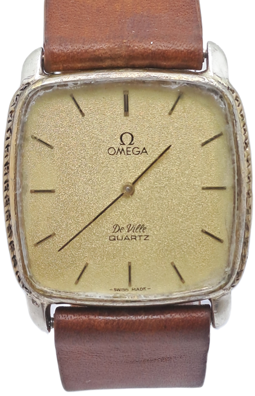 Vintage Omega de Ville Quartz watch -NOT WORKING- Non Omega Leather strap