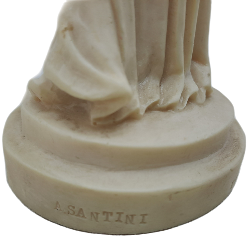 Vintage Sculpture by A.Santiny Figurine -a Tivoly Original -Made in Italy