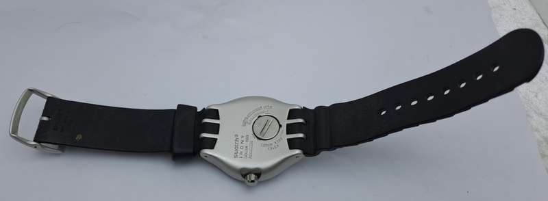 Pre-owned Vintage Swatch Irony AG 1999 Scuba Eco Aluminum Swiss Men`s Watch -Working