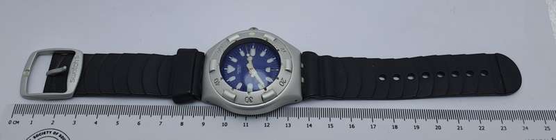 Pre-owned Vintage Swatch Irony AG 1999 Scuba Eco Aluminum Swiss Men`s Watch -Working
