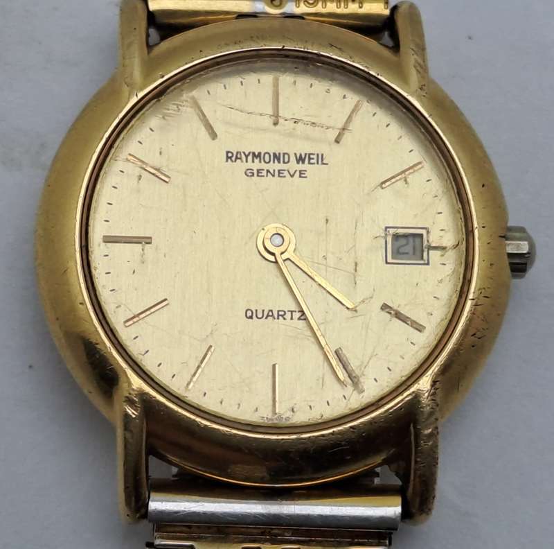 Pre-Owned Vintage Raymond Weil Geneve 9940 18k Gold Electroplated Ladies Quartz watch -Working