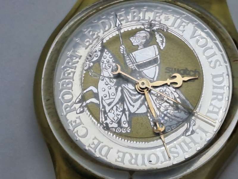 Pre-owned Vintage Swatch  AG 1994  Swiss Men`s Watch -Working-small strap