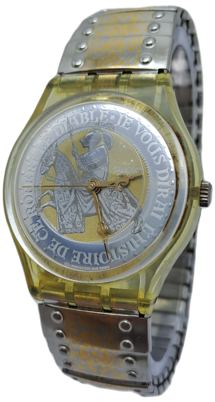 Pre-owned Vintage Swatch  AG 1994  Swiss Men`s Watch -Working-small strap
