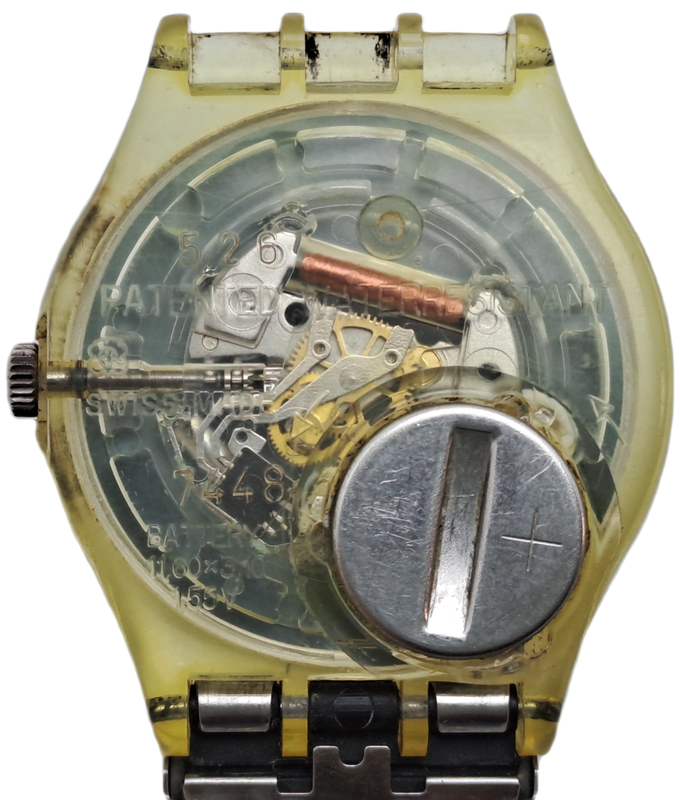 Pre-owned Vintage Swatch  AG 1994  Swiss Men`s Watch -Working-small strap