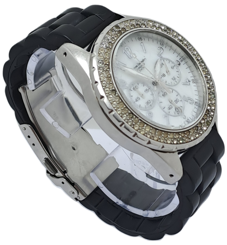 Pre-Owned Yves Bertelin Chrono 5 ATM fashion Watch - Working -Lens scratched