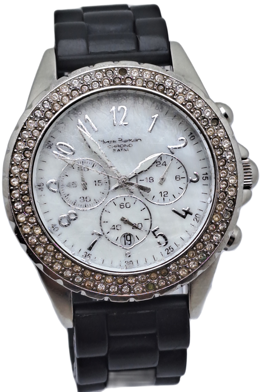 Pre-Owned Yves Bertelin Chrono 5 ATM fashion Watch - Working -Lens scratched