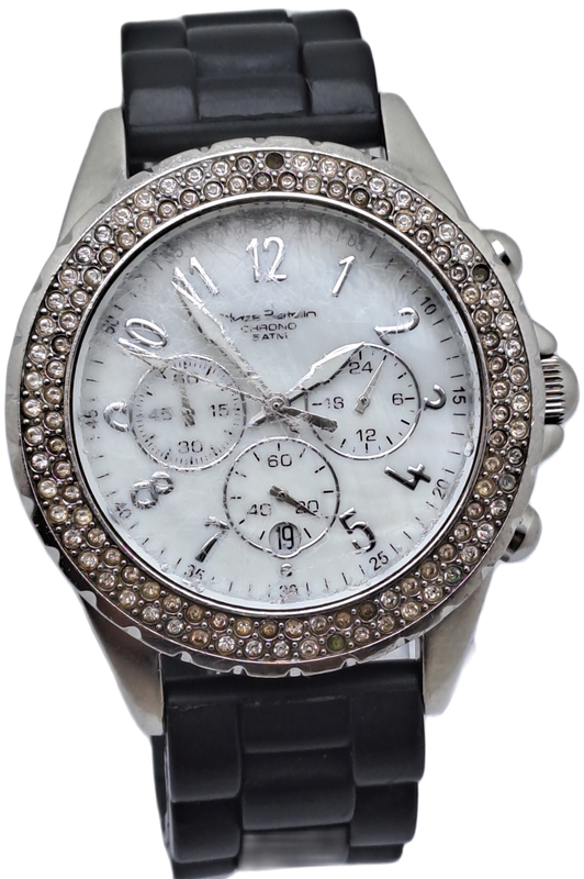 Pre-Owned Yves Bertelin Chrono 5 ATM fashion Watch - Working -Lens scratched
