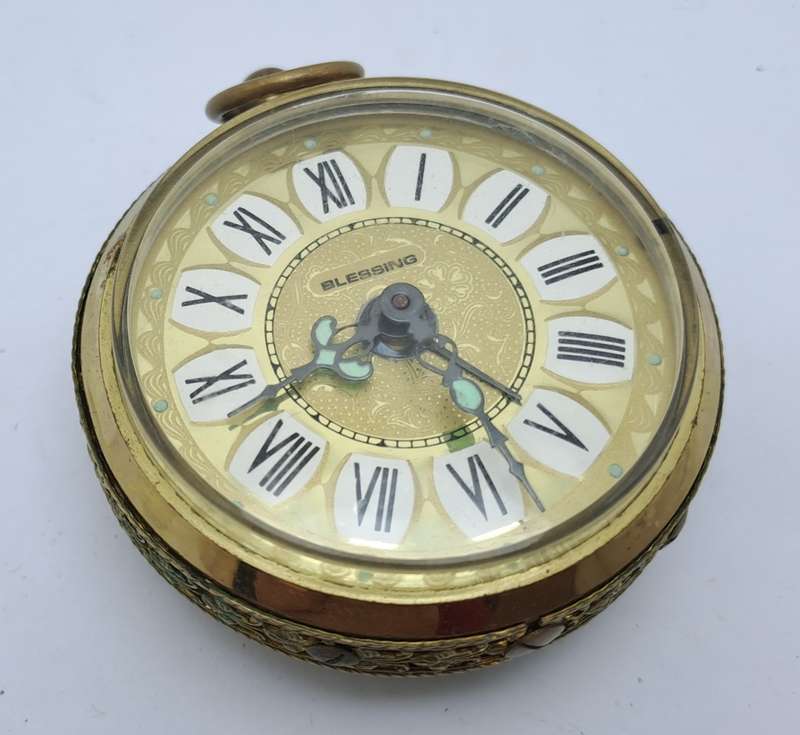 Vintage Blessing Alarm Clock-Made in West Germany- NOT Working