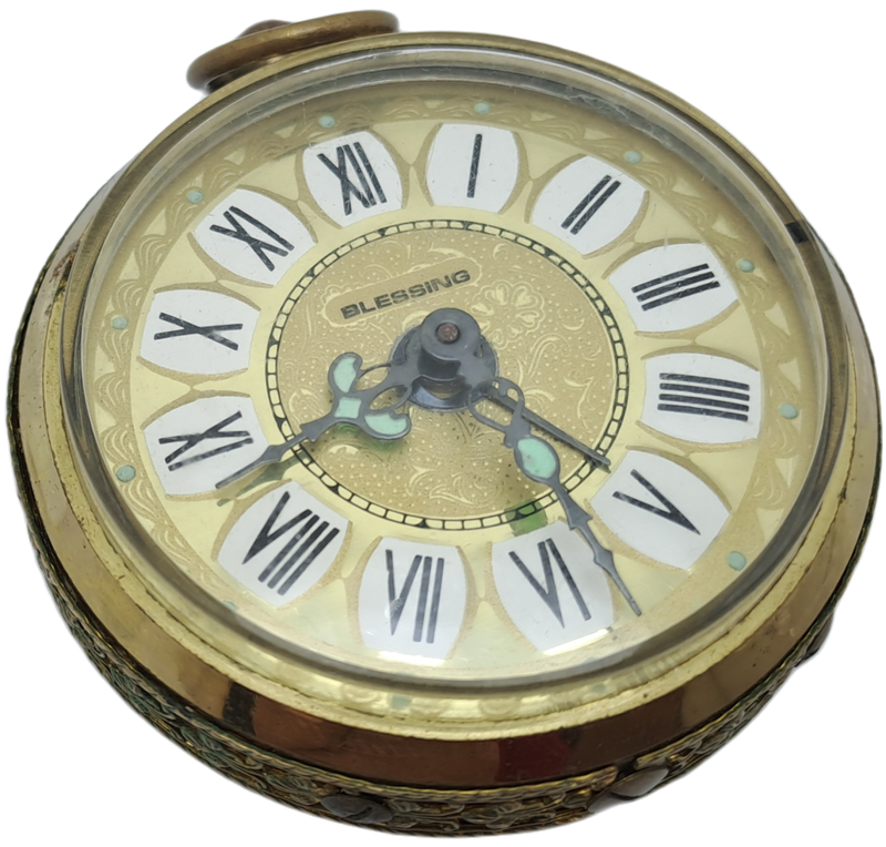 Vintage Blessing Alarm Clock-Made in West Germany- NOT Working