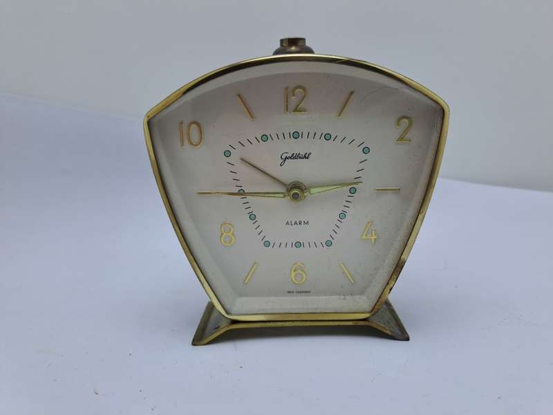 Vintage Goldbuhl Alarm Clock- Runs for short periods.-West Germany