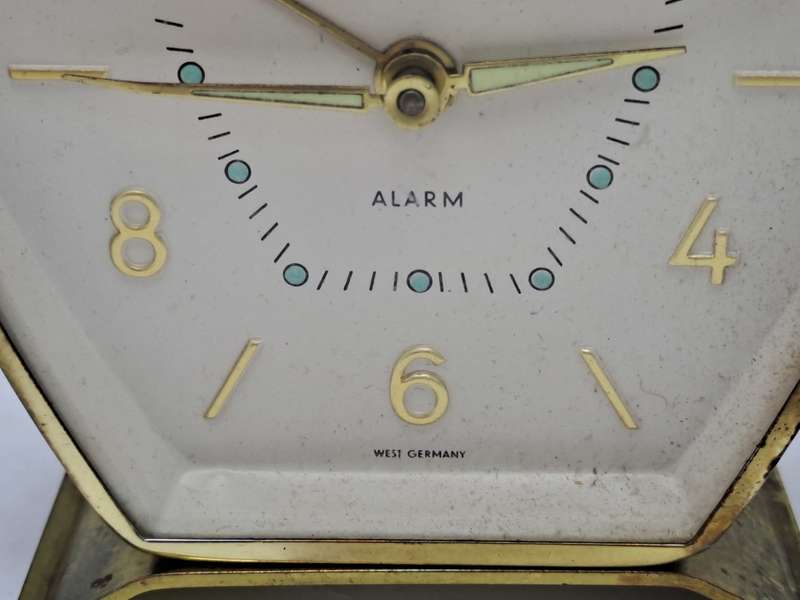 Vintage Goldbuhl Alarm Clock- Runs for short periods.-West Germany