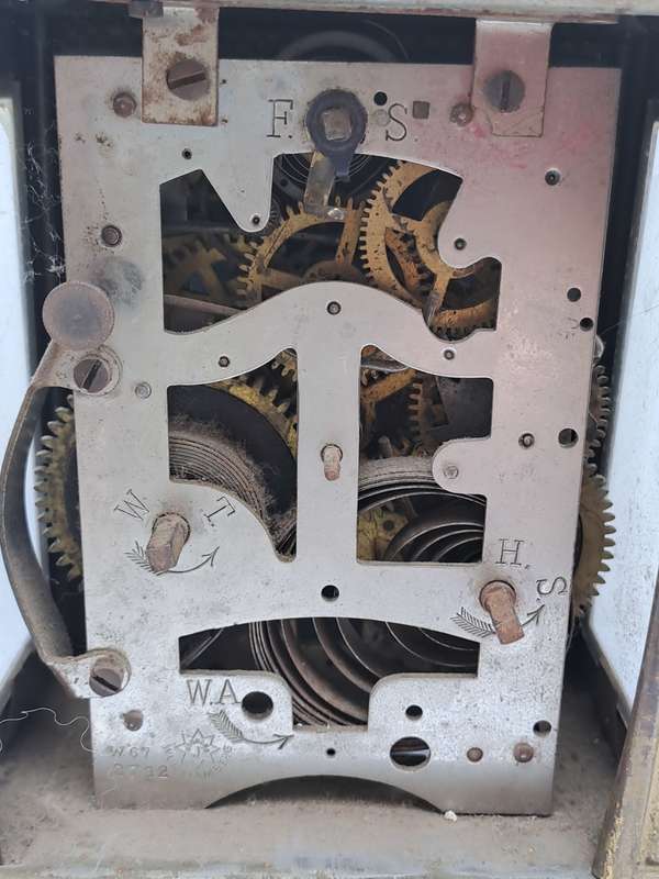 Antique Wurttemberg  Mantel clock W67 2712 -NOT WORKING - West Germany
