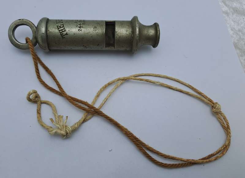 Antique ACME Metropolitan Police Whistle By  J.Hudson & Co-Birmingham England -see History