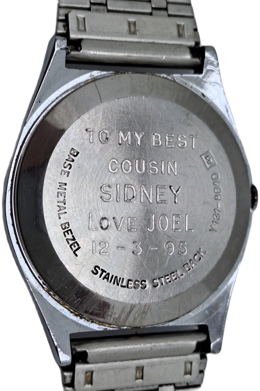 Pre-Owned Men`s 1990`s Lorus Quartz Watch Y131-8010 -Working -Engraved