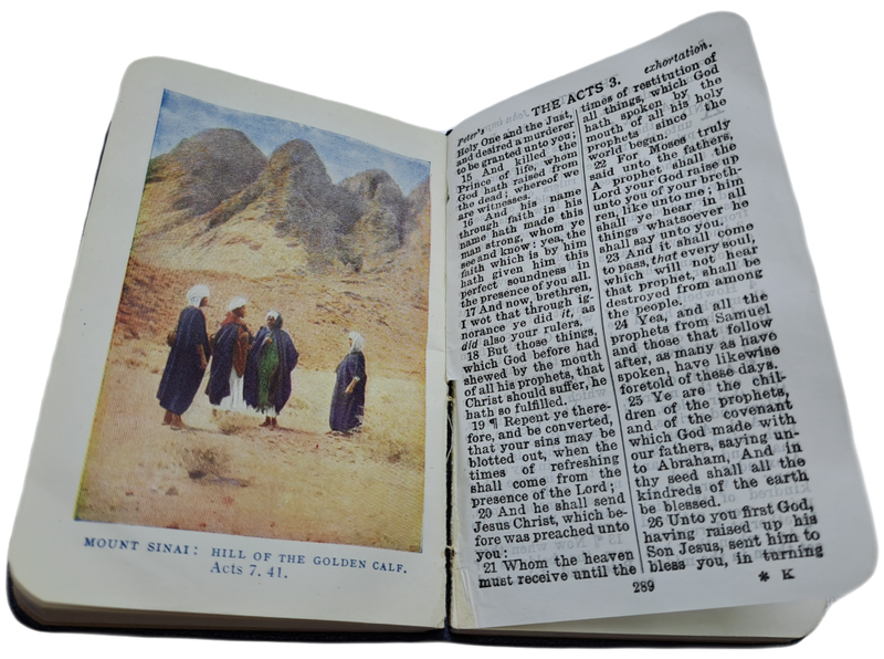 1930`s Pocket Testament League New Testament with Color demostations.