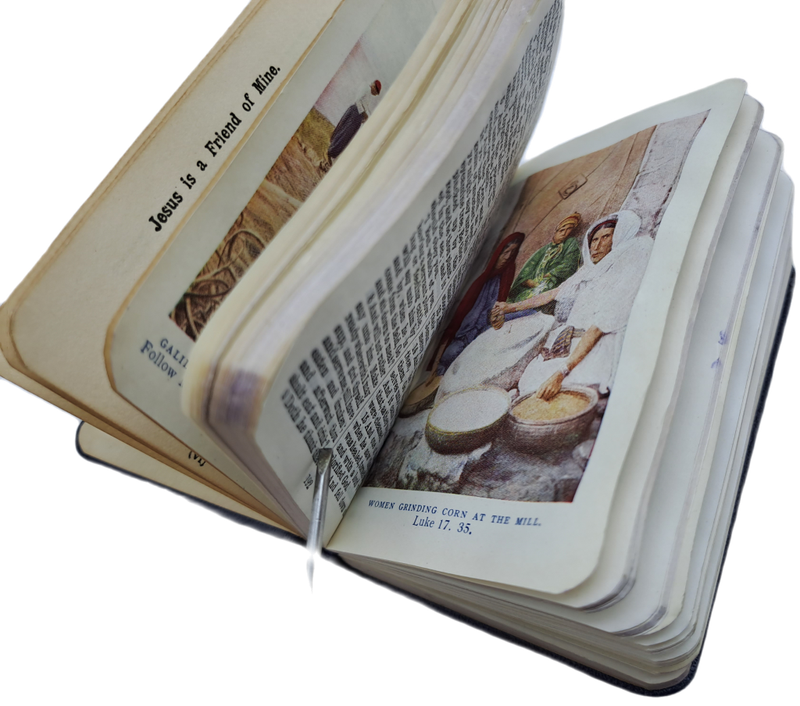 1930`s Pocket Testament League New Testament with Color demostations.