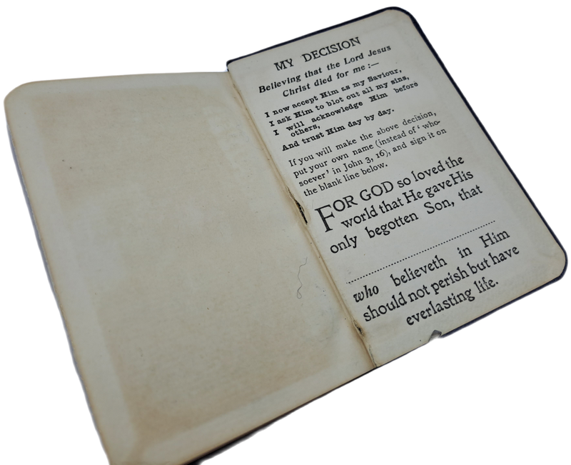1930`s Pocket Testament League New Testament with Color demostations.