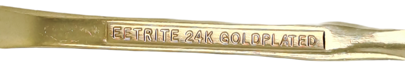 6 EETRITE 24KT Gold Plated Cake Forks. 14cm