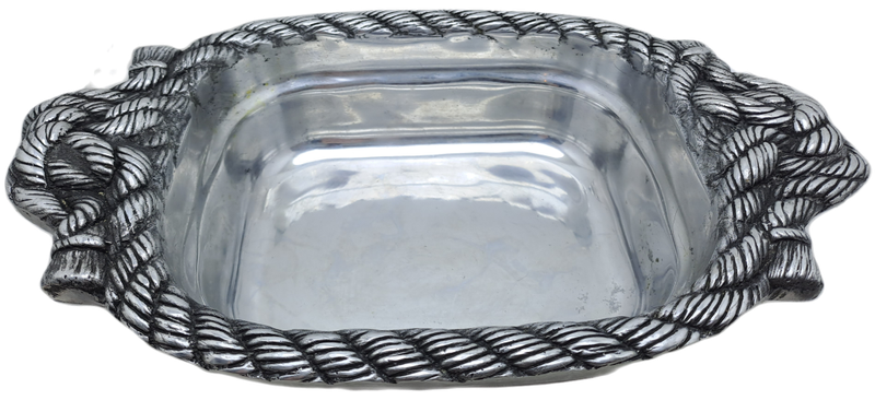 Vintage Hecho en Mexico Pewter Dish designed by Betty Barrena Hand Crafted in Mexico.