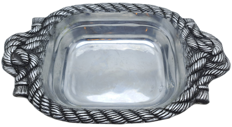 Vintage Hecho en Mexico Pewter Dish designed by Betty Barrena Hand Crafted in Mexico.